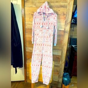 SO fleece cozy Onesie pajamas